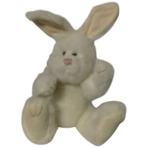Fluffie Bunnyhop Plush Stuffed Boyds Bears Poseable Jointed White Easter Vintage